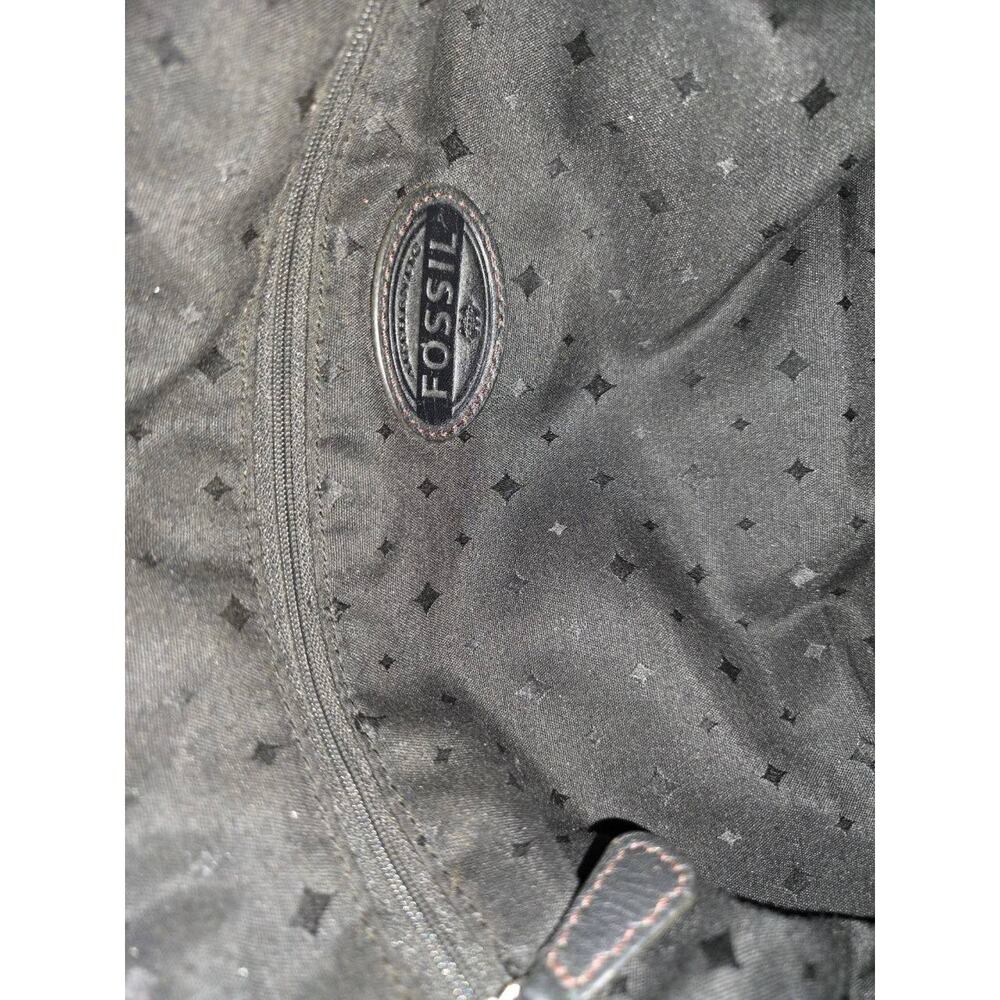 FOSSIL HUNTER SHOPPER TOTE BLACK LEATHER Bag B000760 - Picture 13 of 16